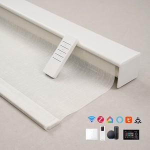Stores à enroulement motorisés intelligents WiFi Tuya Matter Zigbee <span class=keywords><strong>pour</strong></span> bureau et hôtel, occultants à 100 % - Product Image 1