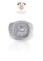 Anillo de Compromiso de Lujo de Plata de Ley con Diamante Moissanita de Corte Radiante, Certificado por IGI, para Mujer, Regalo Nupcial Disponible