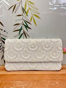 Bolso de mano elegante con cuentas, hecho a mano, de lujo, para bodas, fiestas, eventos nocturnos, accesorios de moda de diseñador, colección para mujer - Product Image 6