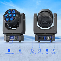 U`King 7x25W RGBW 4-en-1 Projecteur LED Wash à tête mobile focalisable avec zoom et effet Bee Eye pour Mariages, Discothèques, KTV, Fêtes et Clubs Nocturnes