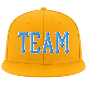 หมวกแก๊ปสีเหลือง 6 แผง ปักโลโก้ G สีฟ้าพาสเทล แบบ Snapback สำหรับทุกเพศ สวมใส่สบาย - Product Image 2
