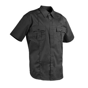 Uniformes de guardia de seguridad con botones de Color gris personalizados, camisa con cuello de manga corta para adultos - Product Image 2