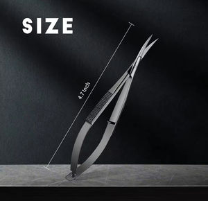 Premium High Accuracy Stainless Steel Spring Scissors Sharp Blade Tip Curved Blades Precision <b>Nail</b> Cuticle <b>Removal</b> Manicure <b>Tool</b> - Product Image 4