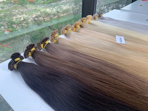 High Quality 100% Raw Virgin Vietnamese Human K-tip Super Double Drawn Soft Silky Smooth <b>Tangle</b>-Free Natural Shine Factory - Product Image 6