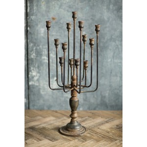 Vintage Iron 12 Arm Candelabra <b>Candle</b> Holder for Home Decoration and Wedding Centerpiece At <b>Cheap</b> Price - Product Image 4
