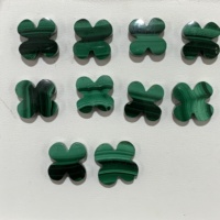 Pierre Naturelle Coquillage Blanc Vert Malachite Agate Rouge Onyx Noir Lapis Lazuli Trèfle Pendentif pour Collier Bracelet Certifié IGI