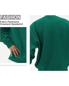 Sweat-shirts à capuche unisexes surdimensionnés, vente en gros, personnalisables, 450 GSM, hiver, couleur unie, streetwear, décontractés, 100% coton - Product Image 3