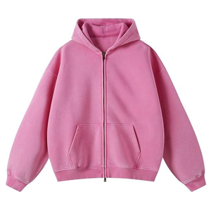 เสื้อฮู้ดซิปวินเทจน้ำหนักมาก - Product Image 1