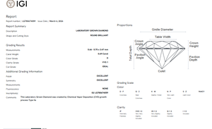 Anillo de Compromiso con Diamante Cultivado en Laboratorio de 0.69 Quilates, Alta Demanda, Claridad VVS1, Corte Excelente, Diamantes Sueltos, Directo del Fabricante - Product Image 3