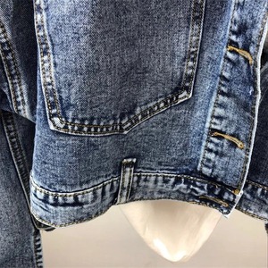 Women’s Urban Casual <b>Denim</b> <b>Jacket</b> Retro Style <b>Lightweight</b> Soft Comfortable Fabric - Product Image 3