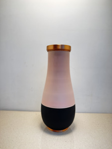 Jarra de Cobre Puro Premium con Bloques de Color, 1500ml, Rosa Mate y Negro Carbón, Recipiente de Lujo para Bebidas, Utensilios Metálicos para el Bienestar - Product Image 5