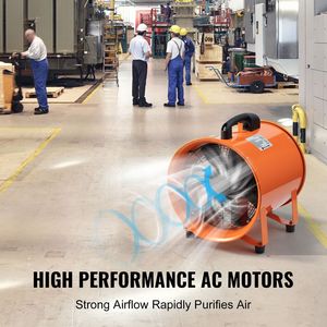 Portable <b>12</b>-<b>Inch</b> Heavy Duty Cylinder <b>Fan</b> 560W Exhaust Blower 33ft Duct Hose 2894CFM Industrial Strength Industrial <b>Fans</b> - Product Image 3