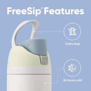 Borraccia FreeSip in Acciaio Inox Isolata Senza BPA con Cannuccia per Sport, Viaggi e Scuola - Product Image 4