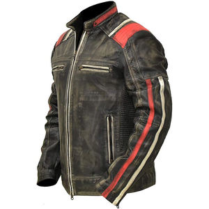 Chaqueta de Cuero para Motociclistas, al por Mayor de Fábrica, Chaqueta de Cuero PU para Hombre, Chaqueta de Cuero de Alta Calidad, Ordene Ahora - Product Image 4