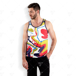 Camiseta sin Mangas para Hombre de Primera Calidad, Diseño Personalizado, 100% Poliéster, Impresión por Sublimación, Informal, Deportiva, Transpirable, Ajuste Sin Costuras, Secado Rápido - Product Image 6
