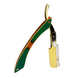 Maquinilla de Afeitar Plegable Profesional de Acero Inoxidable Edge Razor 2026 para Peluquería y Depilación Facial con 10 Cuchillas - Product Image 1