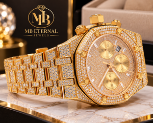 Reloj Cronógrafo de Lujo MB ETERNAL con Incrustaciones de Diamantes, 43 mm, Cuadrado, Aleación, Analógico, Cuarzo, Cristal de Zafiro, para Hombre - Product Image 3