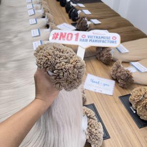Usine de cheveux de kératine à pointe plate en gros 100% Extension de cheveux humains Top 1 du Vietnam avec des prix bon marché de l'usine - Product Image 5