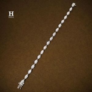 Luxury Marquise Cut Tennis Bracelet - 18K White Gold Lab Grown Diamond Bridal Jewelry for Women - Product Image 4