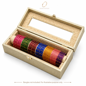 Factory High-End Premium Leatherette Plain Bracelet Bangles Display Case Velvet Interior <b>Mirror</b> Top Jewelry <b>Box</b> Travel Wholesale - Product Image 1