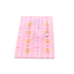 Aesthetic <b>Pink</b> Rectangle Plastic Lash <b>Box</b> With Gingerbread Pattern Magnetic Closure For Eyelash Extension Packaging - Product Image 2