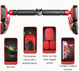 Adjustable Wall Mounted <b>Pull</b> <b>Up</b> <b>Bar</b> Multi Grip Chin <b>Up</b> <b>Bar</b> With Leveling Device Anti Slip Home Gym Exercise Equipment - Product Image 1