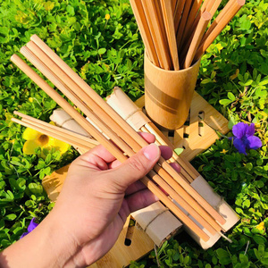 High-End <b>Reusable</b> Bamboo <b>Chopsticks</b> Non-Slip Design Natural Wood <b>Chopsticks</b> Sustainable Tableware for Hotel - Product Image 6