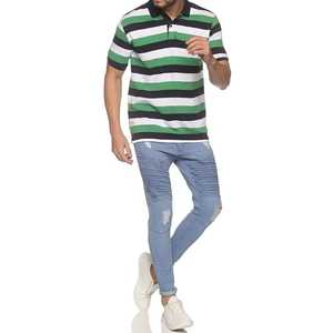 เสื้อโปโลชายลายทางพร้อมป้ายยี่ห้อสั่งทำพิเศษ ราคาขายส่ง เสื้อโปโลแฟชั่นสุดฮิตอินเทรนด์ - Product Image 3