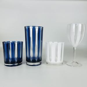 Shatterproof 15 oz <b>Plastic</b> Vintage Drinking Glass Tumbler - Product Image 4