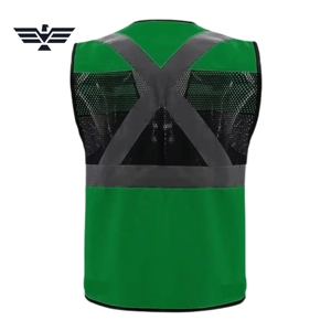 Vêtements de travail haute visibilité pour hommes sur mesure, grande taille, polyester, impression sérigraphique - Product Image 3