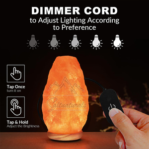 Lámpara de Sal del Himalaya de Diseño Clásico, Acabado Liso, Luz Suave, para Habitaciones - Product Image 2