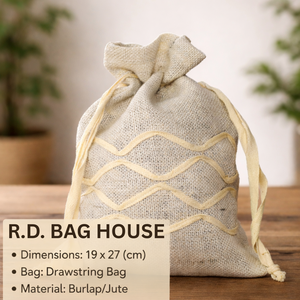 Designer Jute <b>Drawstring</b> <b>Pouch</b> Bag Promotional Jewelry Dust Bag Made in India Eco Friendly Manufacturer Direct Supply Pack Bag - Product Image 3