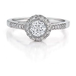 Anillo de Compromiso de Oro Blanco Bellamente Diseñado con Impresionante Diamante Certificado por IGI para Bodas, Cumpleaños y Fiestas - Product Image 5