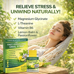 Tiras Orales <span class=keywords><strong>de</strong></span> Disolución Rápida para Alivio del Estrés y Relajación, Suplemento Dietético para Calmar la <span class=keywords><strong>Ansiedad</strong></span>, OEM ODM Venta al Por Mayor - Product Image 1