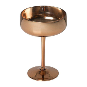 Vasos de Metal Hechos a Mano, Vasos de Cóctel de Acero Inoxidable, Copas de Martini y Champán Plateadas, Copa de Vino Tinto Roja - Product Image 3