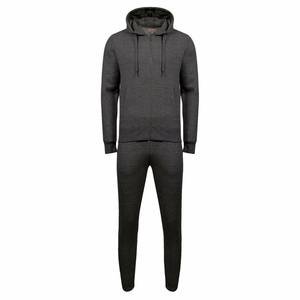 Custom Men Navy Blue <b>Zip</b> Up Hoodie Jogger Set Fleece Tracksuit 2 Piece Sportswear Casual Streetwear Training Suit Wholesale Men - Product Image 5