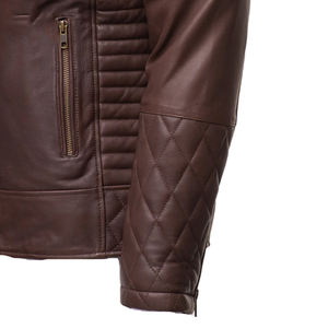 Vestes de moto en cuir de vachette véritable vieilli, grande taille, imperméables et coupe-vent, personnalisées, de haute qualité, vente en gros pour femmes - Product Image 6