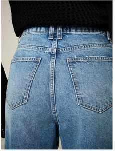 Nuevos pantalones cortos de mezclilla personalizados para mujer, de cintura alta, cómodos, transpirables, de secado rápido, estilo urbano, precio de fábrica. - Product Image 4