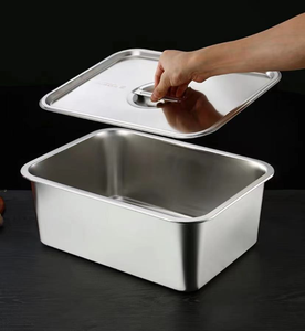 Bandeja de horno metálica profunda, rectangular, comercial, para pan, repostería, pasteles y alimentos - Product Image 2