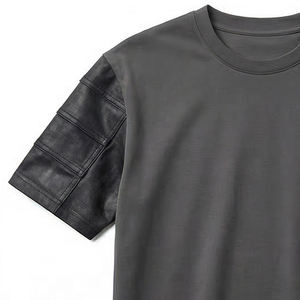 Camiseta de Algodón Grueso de 280 g/m², Impresión de Marca Personalizada, Estilo Vintage Lavado, Corte Holgado, Hombros Caídos, Secado Rápido para Hombre - Product Image 2