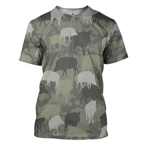 T-shirt pour homme à imprimé camouflage animal 3D, décontracté, manches longues, col rond, camouflage, automne, streetwear, t-shirts amples pour l'extérieur - Product Image 6