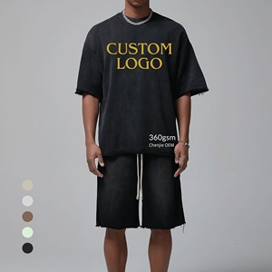 ชุดเซ็ตเสื้อผ้าผู้ชายไซส์ใหญ่ ผ้าโพลีเอสเตอร์ ระบายอากาศดี สำหรับฤดูร้อน ขายส่ง ชุดเซ็ตถักแบบสั่งทำ - Product Image 1