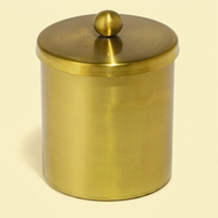 Ensemble de pots de rangement de cuisine en laiton martelé 100% pur, faits à la main, avec couvercle, luxe artisanal, pour thé, sucre, épices