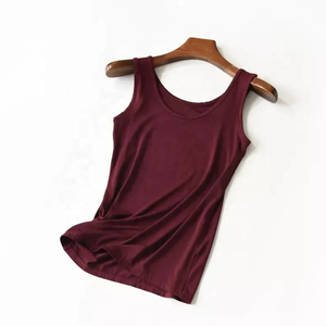 เสื้อกล้ามผู้หญิงแบบสั่งทำพิเศษ ผ้าไผ่ออร์แกนิค แขนกุด ผ้าฝ้าย/ใยไผ่ ไซส์ใหญ่ จากปากีสถาน - Product Image 4