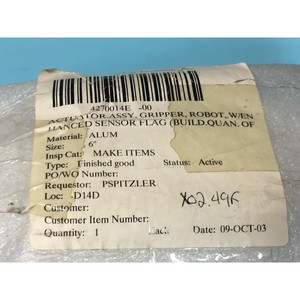 SCP GLOBAL 4270014E-00 ACTUATOR ASSY, GRIPPER - Equipo y piezas de semiconductores de confianza de Trusted Global Legacy - Product Image 6