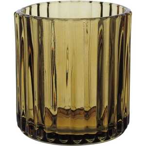Frasco de Vidrio Cilíndrico Redondo para Velas con Tapa, Patrón en Relieve, Color Rosa, Decoración para el Hogar, Resistente al Calor - Product Image 4