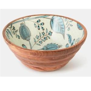 Bol en bois pour service de fruits, salades, pâtes ou nouilles, finition émaillée, idéal pour la restauration domestique - Product Image 2