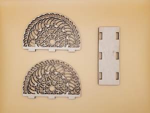Porta Servilletas Geométrico de Madera Contrachapada de Abedul: Decoración de Cocina Grabable - Product Image 2