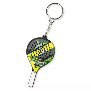 Llavero de Goma Resistente con Forma de Raqueta de Pádel, Personalizable con Logotipo, Recuerdo para Aficionados al Deporte y Clubes - Product Image 4