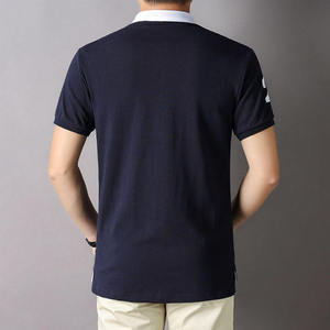 Camiseta de Hombre con Logotipo Bordado Personalizado, Ropa Casual de Verano, Manga Corta, Tejida, Transpirable, Producto Más Vendido - Product Image 4